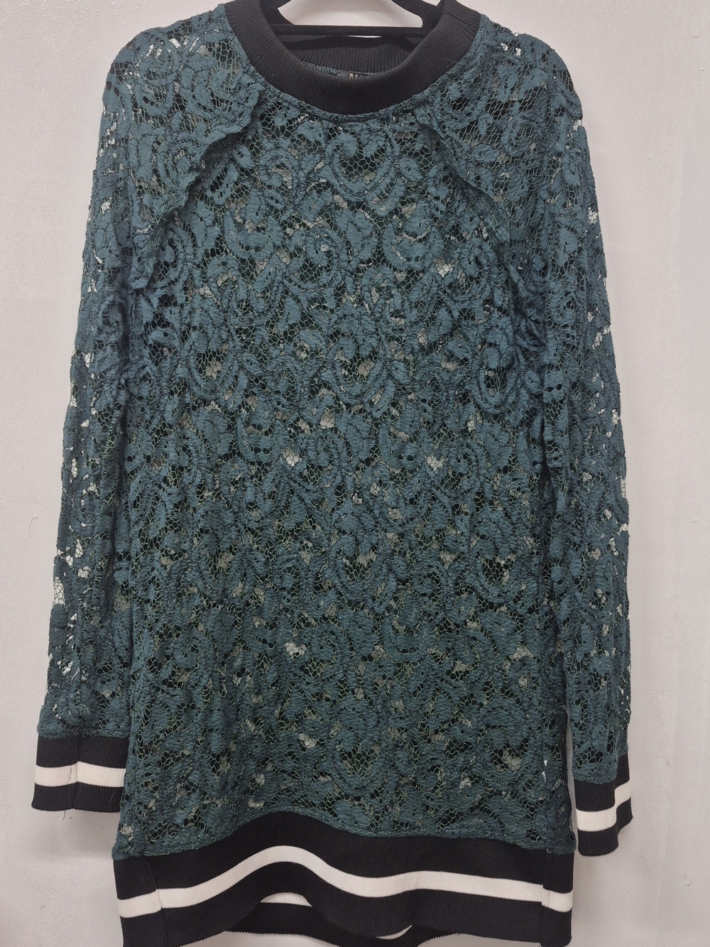 🌼5/$20 REVAMPED Floral Long Sleeve Top Blue & Green ❣️Please Read